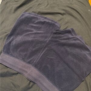 Michael Kors Blue velour shorts with Gold Accent